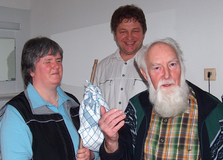 Monika Aufreiter (Blindenpastoral), Rupert Aschauer (Altenpastoral), Pater Wilfried Lutz