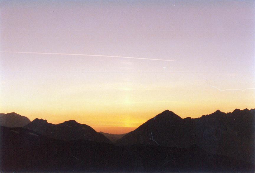 Sonnenaufgang am Abfahrtstag