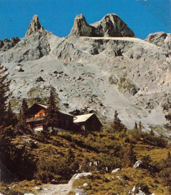 Lindauer Hütte mit drei Türme