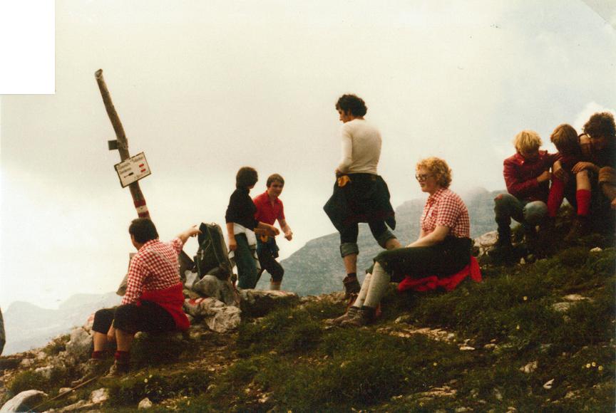 Eine kurze Rast am Joch