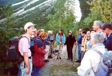 Erste Wanderung zum Außergsell (2007 m). Zusammen vor der extra Runde zum Innergsell (2065 m).