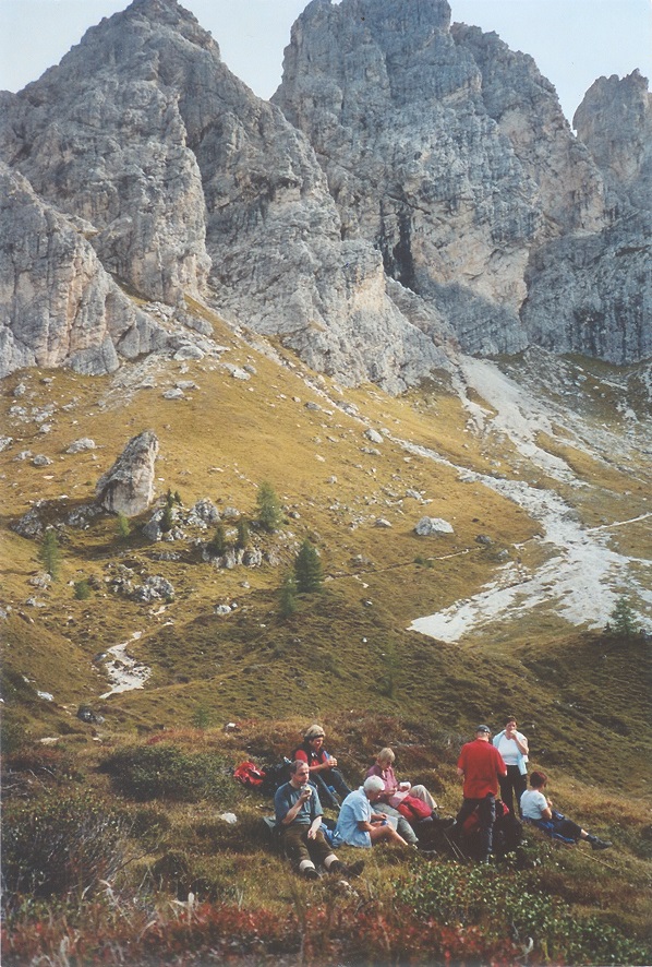 Aufstieg zur Fonda Savio Hütte (Normalweg, Freitag), Innichen vom 16. bis 23. September 2006