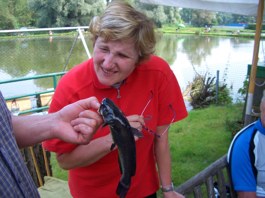 Gerlinde mit Fisch