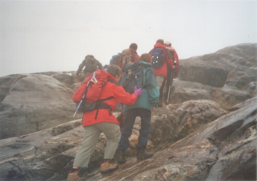 Über die Große Moräne (2250 Meter) zum Gletscherschliff, Mattrei/Osttirol im Juli 2007