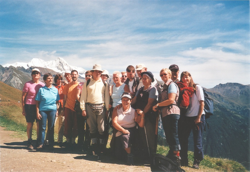 Gruppenbild am Europa-Panoramaweg, Mattrei/Osttirol im Juli 2007