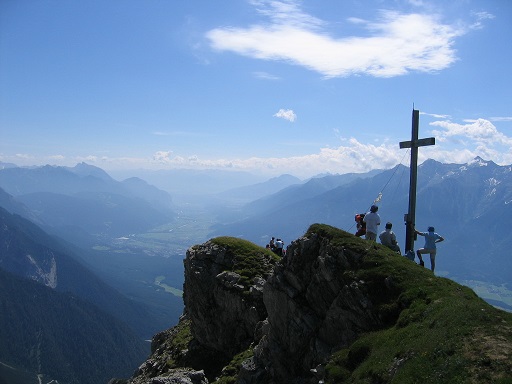 Rückblick zur Wankspitze und ins Tal