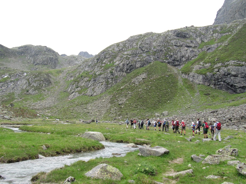 Im Hochtal vor dem Aufstieg zum Rappenkopf