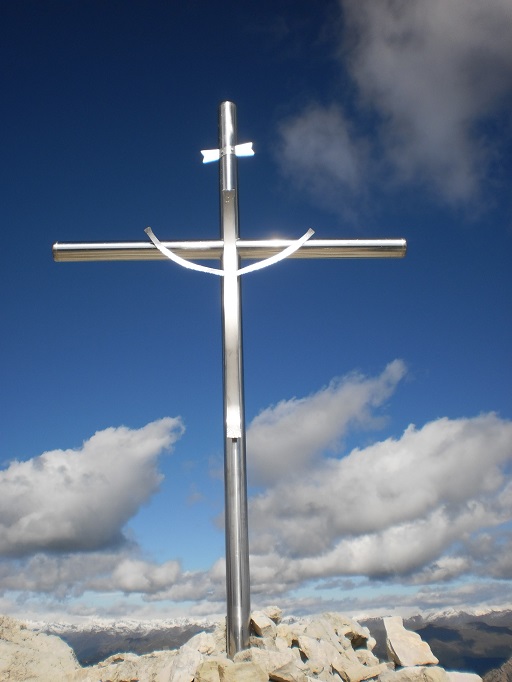 Gipfelkreuz auf der "Großen Pyramide"