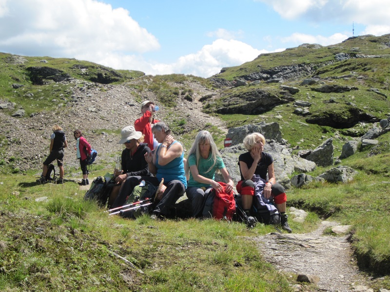 Pause auf dem Rückweg von der Seekarspitze