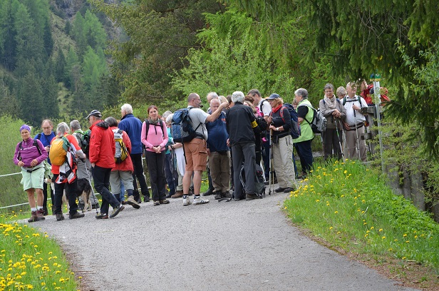 Wandergruppe vor dem Rückweg