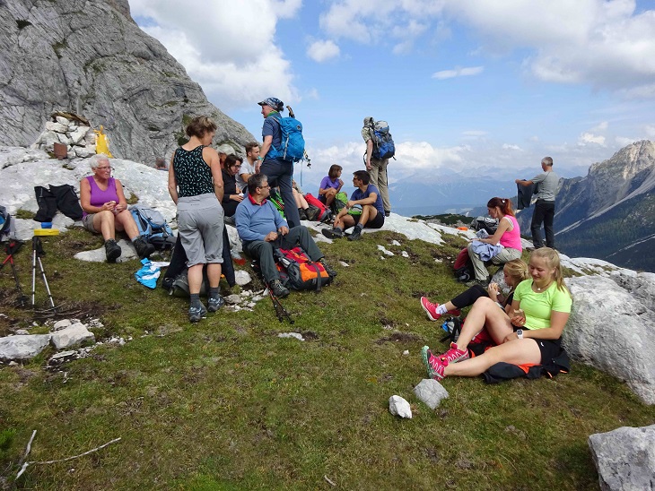 Gaisltalschöberl - Gruppe am Ziel