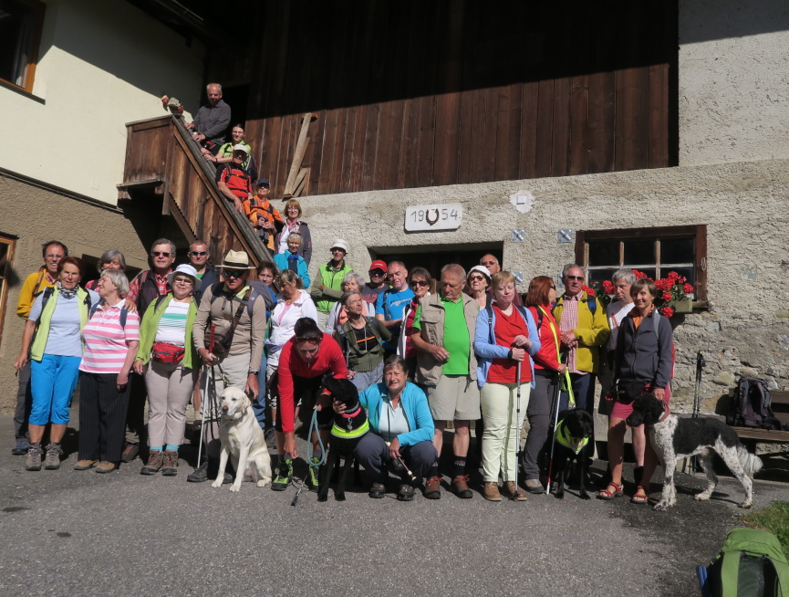 Gruppenbild der Blindenfreizeit am Weißensee 2018