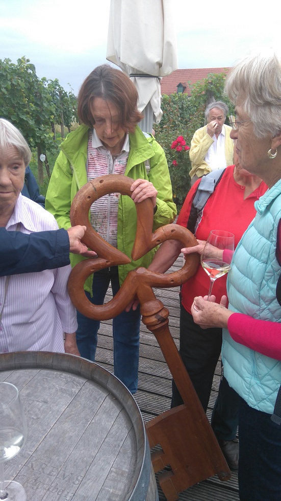 Sandgrube-Schlüssel: Der symbolische Schlüssel zum Weingarten "Sandgrube 13" in Krems