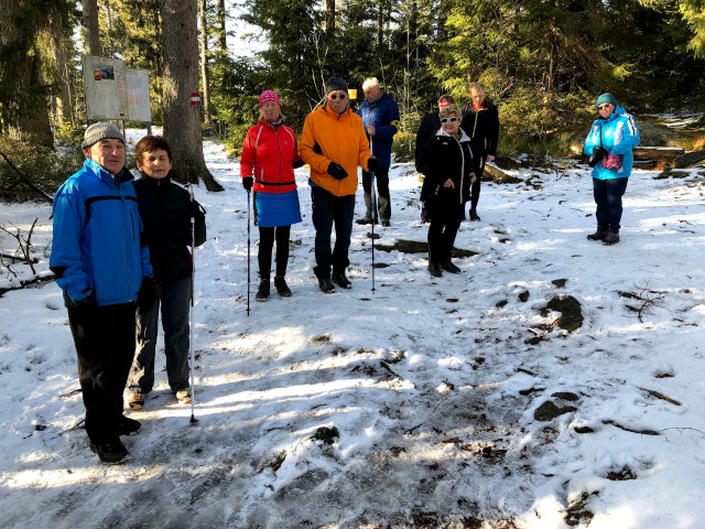 Ende der Wanderung durch den Schnee  am 09.02.2020 um 15:07 in der Nähe von Grünwald auf 1054 Metern