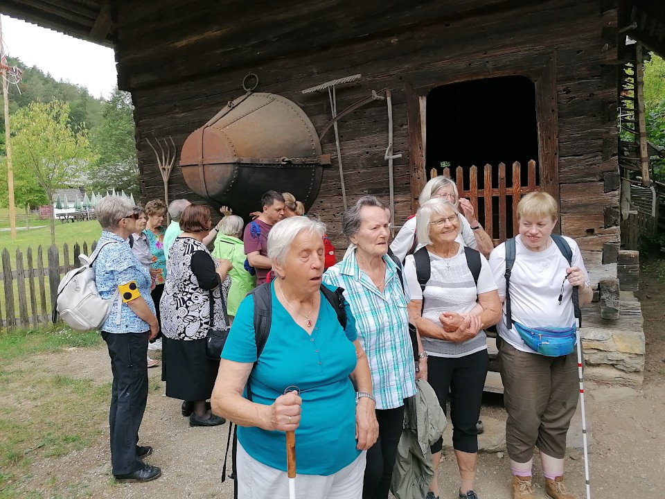 Im Museumsdorf Stübing konnten etliche alte Bauernhäuser erkundet werden.