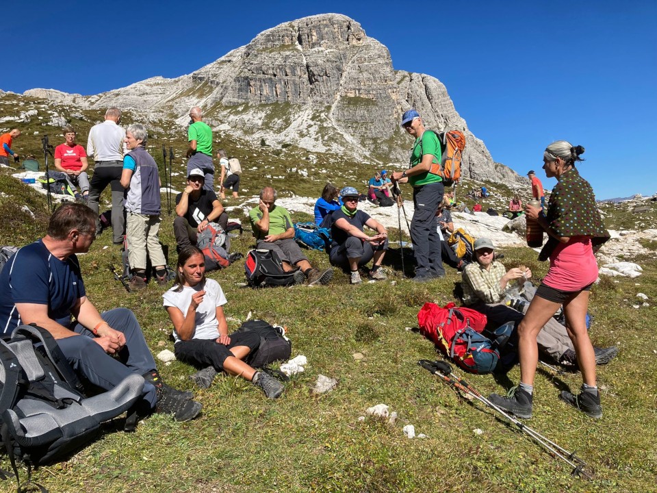 Gruppe bei Rast