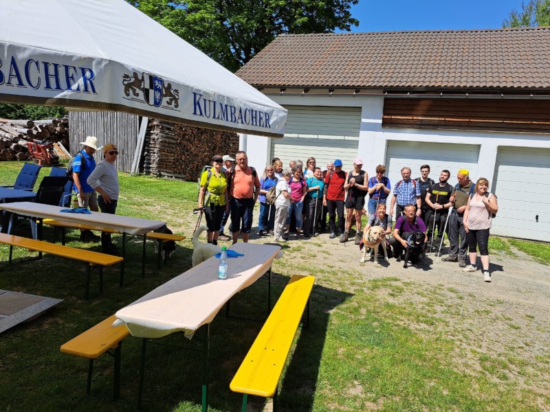 Gruppenbild der Wanderwoche Fichtelgebirge