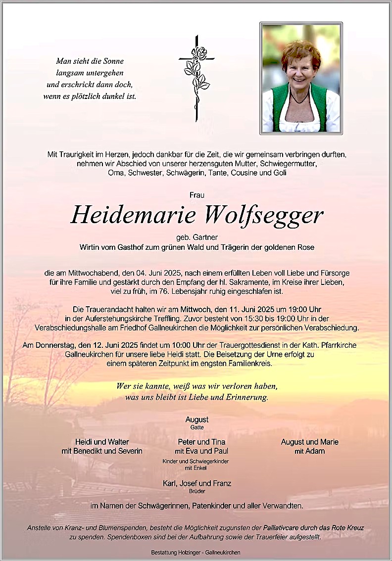 Parte von Heidemarie Wolfsegger